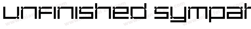 Unfinished Sympahthy字体转换